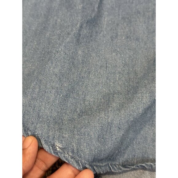 VTG Button Up Womens American Flag Shirt 80s 90s Patriotic 4th of July USA LARGE - Picture 5 of 8